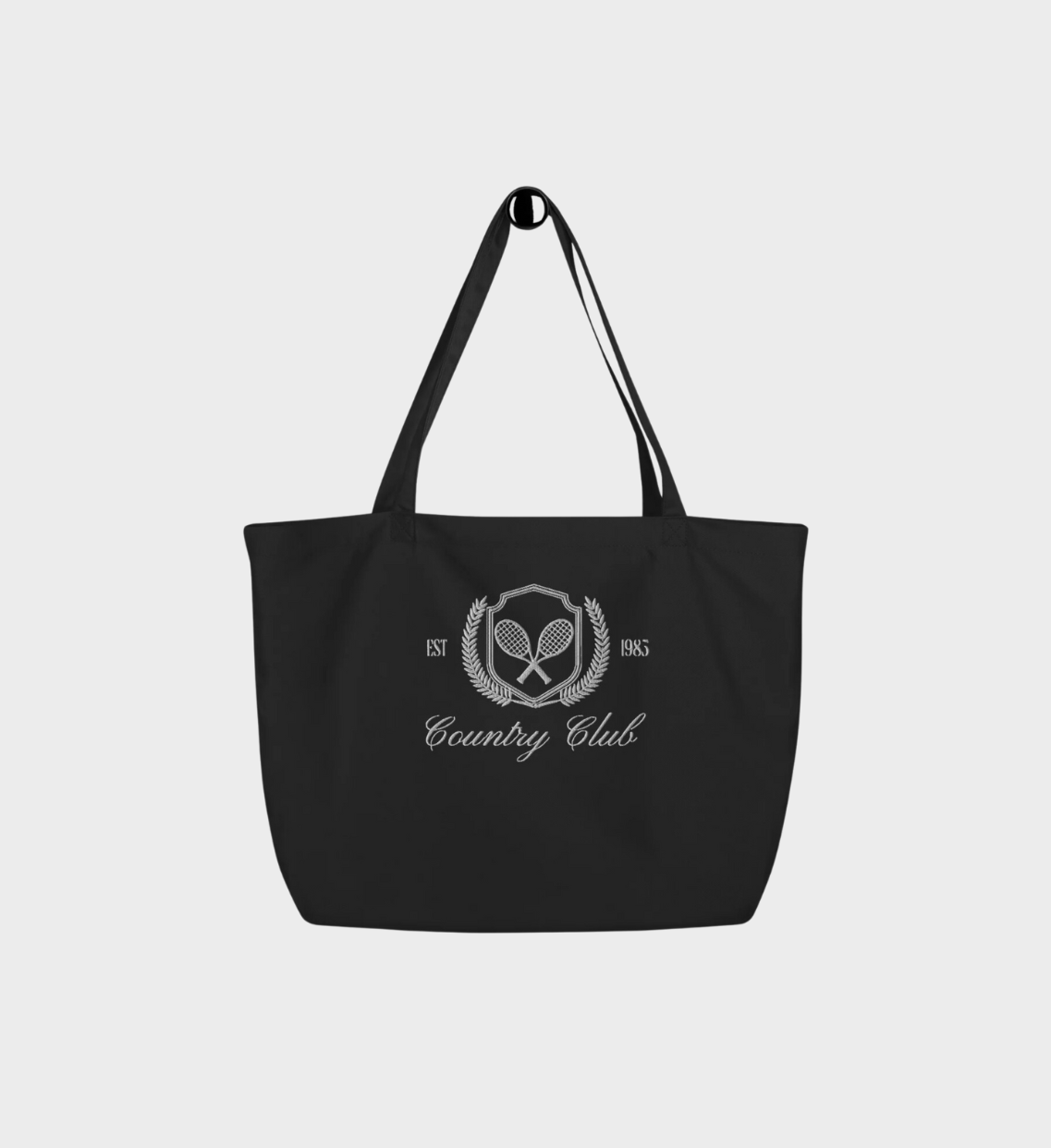 Country Club Tote Bag - Black/White