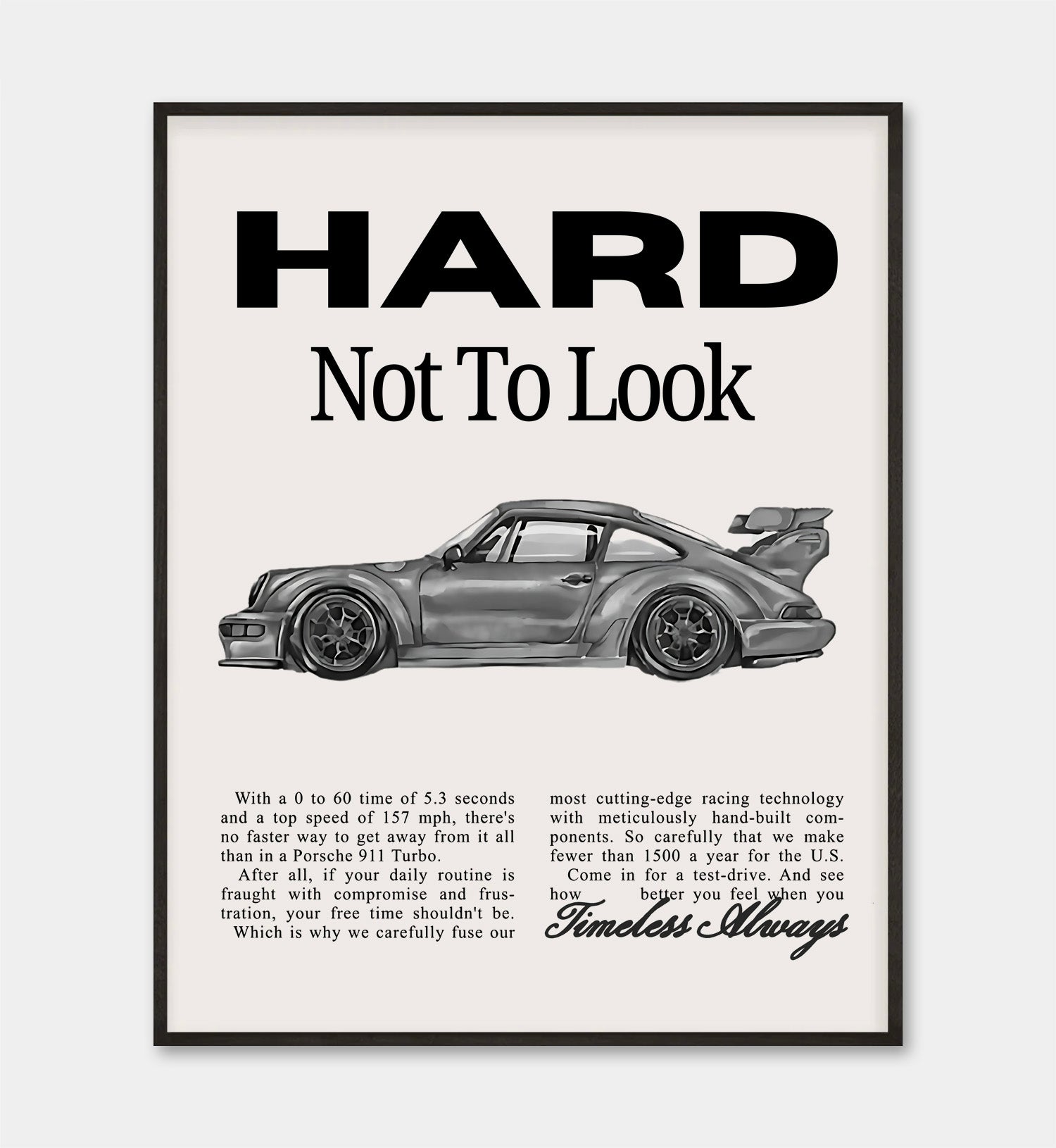 Hard Not To Look Poster