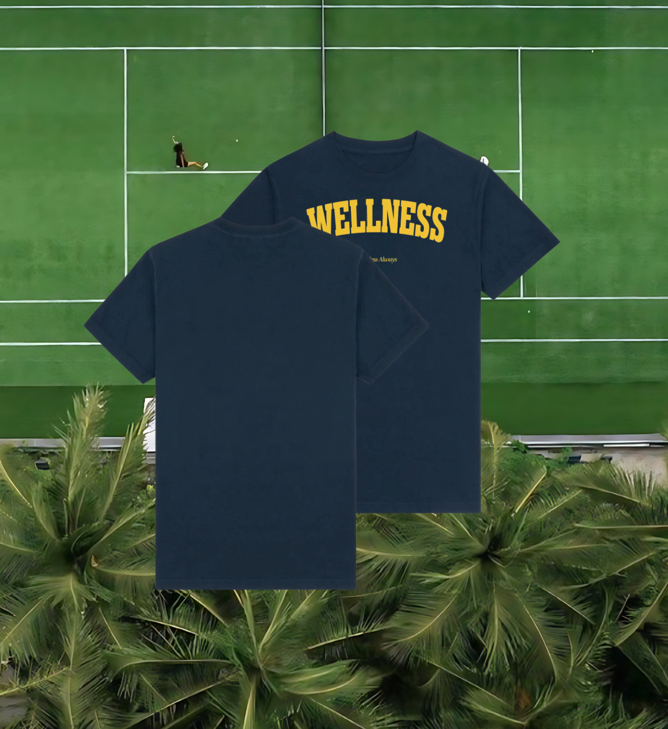 Wellness Classic T-Shirt - Navy/Gold