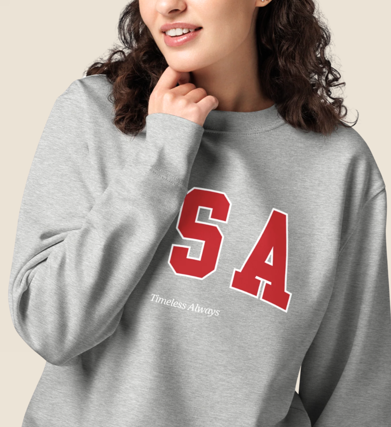 USA Sweatshirt Gray/Red
