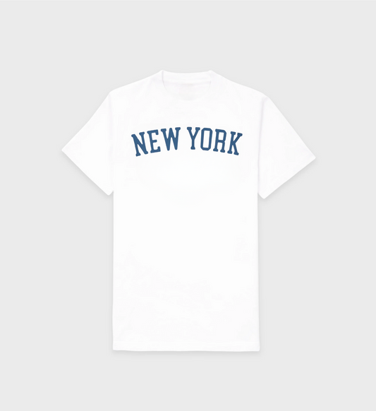 New York Classic T-Shirt White/Blue