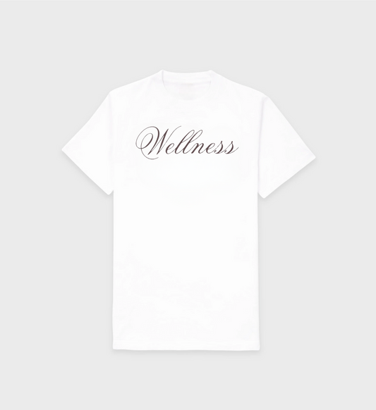 Wellness T-Shirt - White/Chocolate