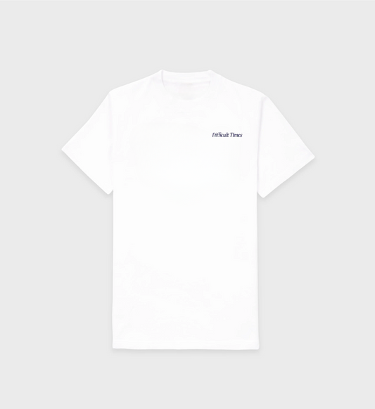 Difficult Times T-Shirt White/Navy