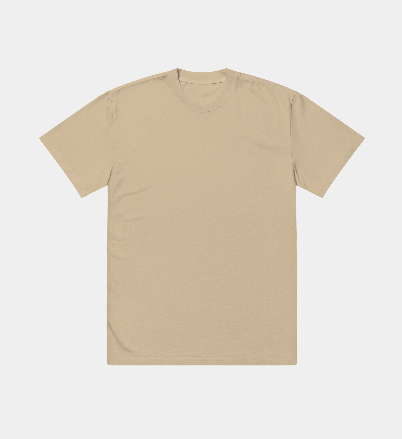 Minimalist Oversized Khaki T-Shirt