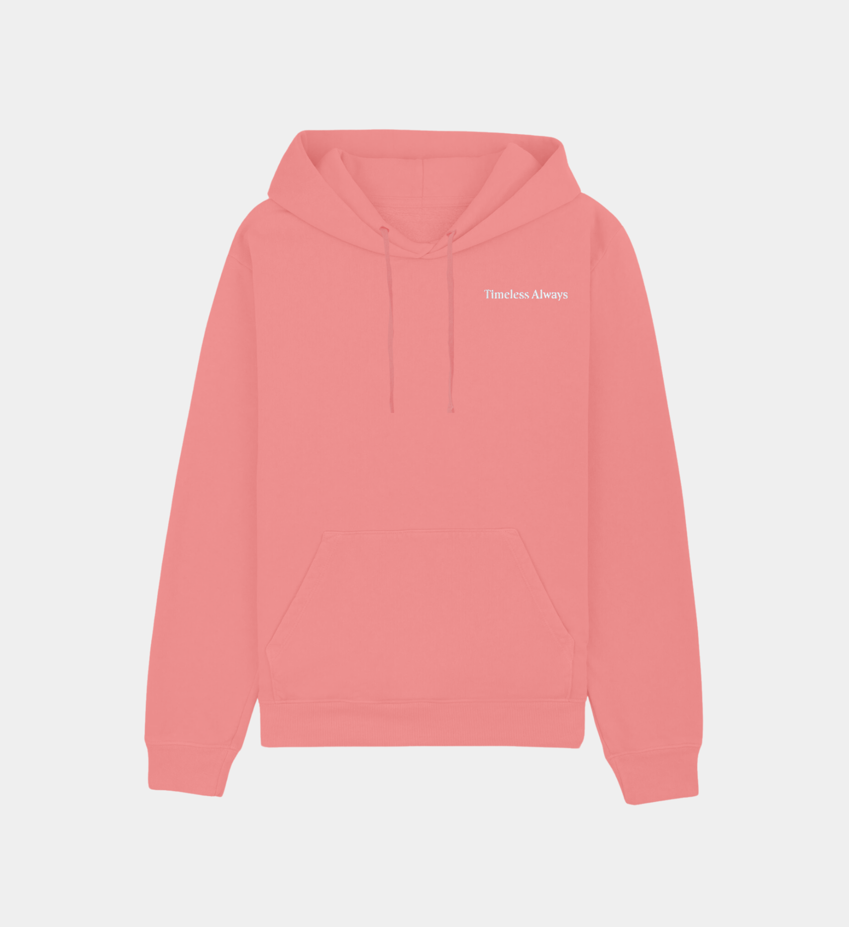 Timeless Always Hoodie in Pink/White.