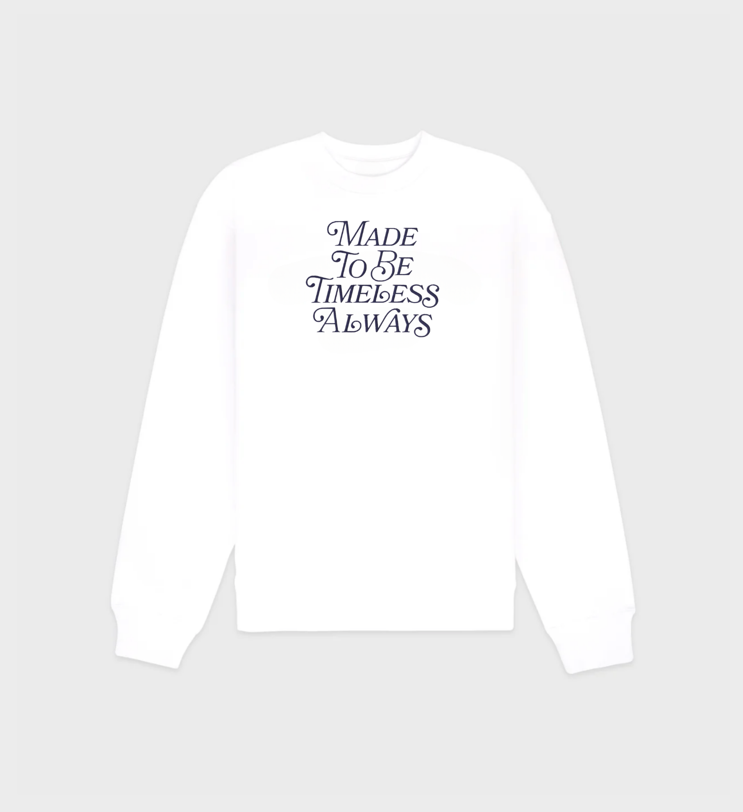 Made To be Timeless Sweatshirt White/Navy