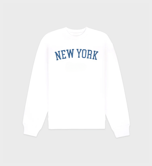 New York Sweatshirt White/Blue