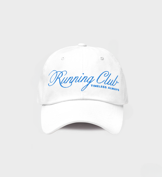 Running Club Hat White/Sky