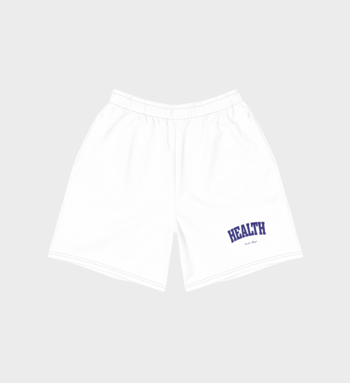 Health Athletic Shorts White/Navy