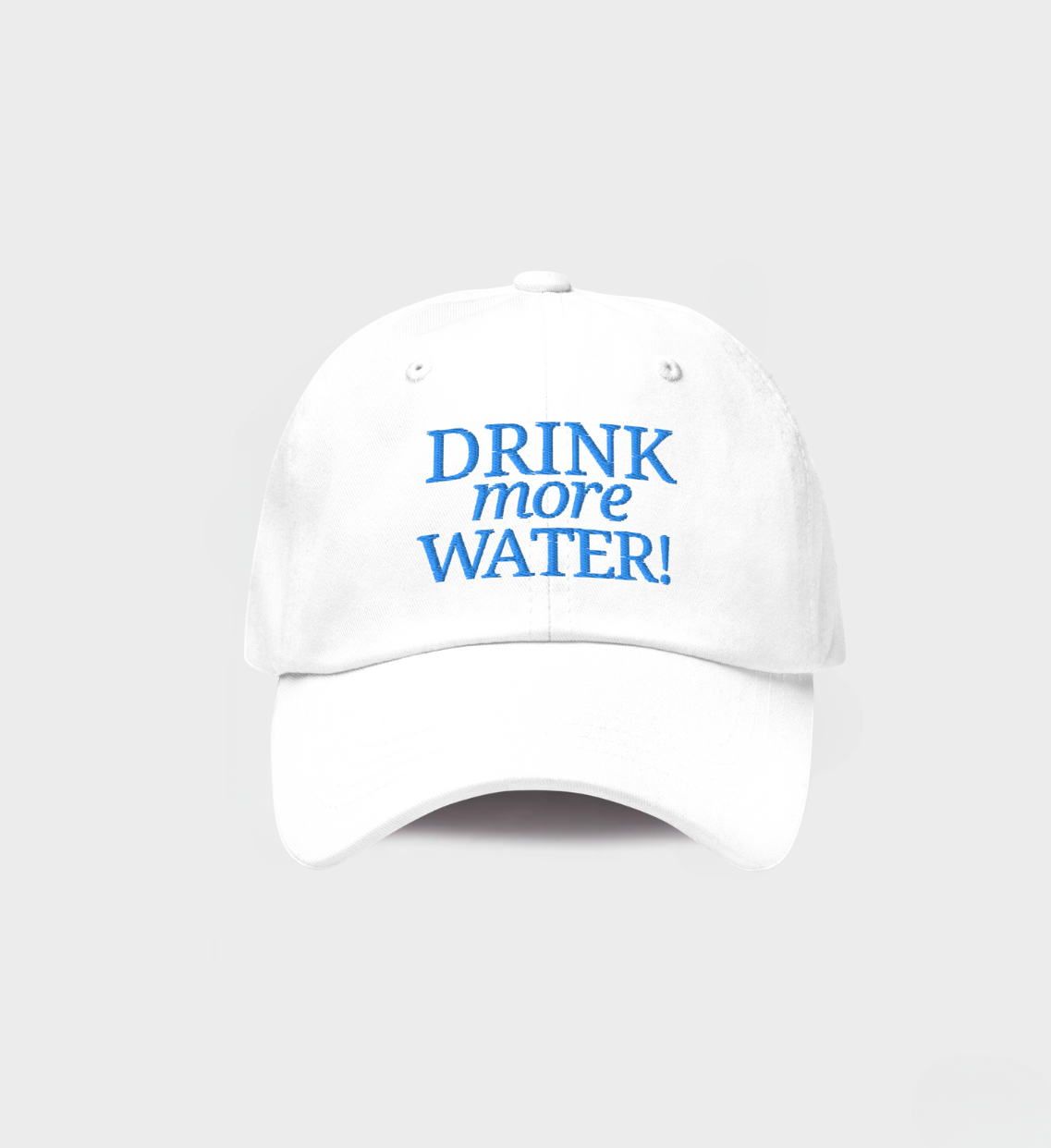 Drink More Water Cap White/Sky