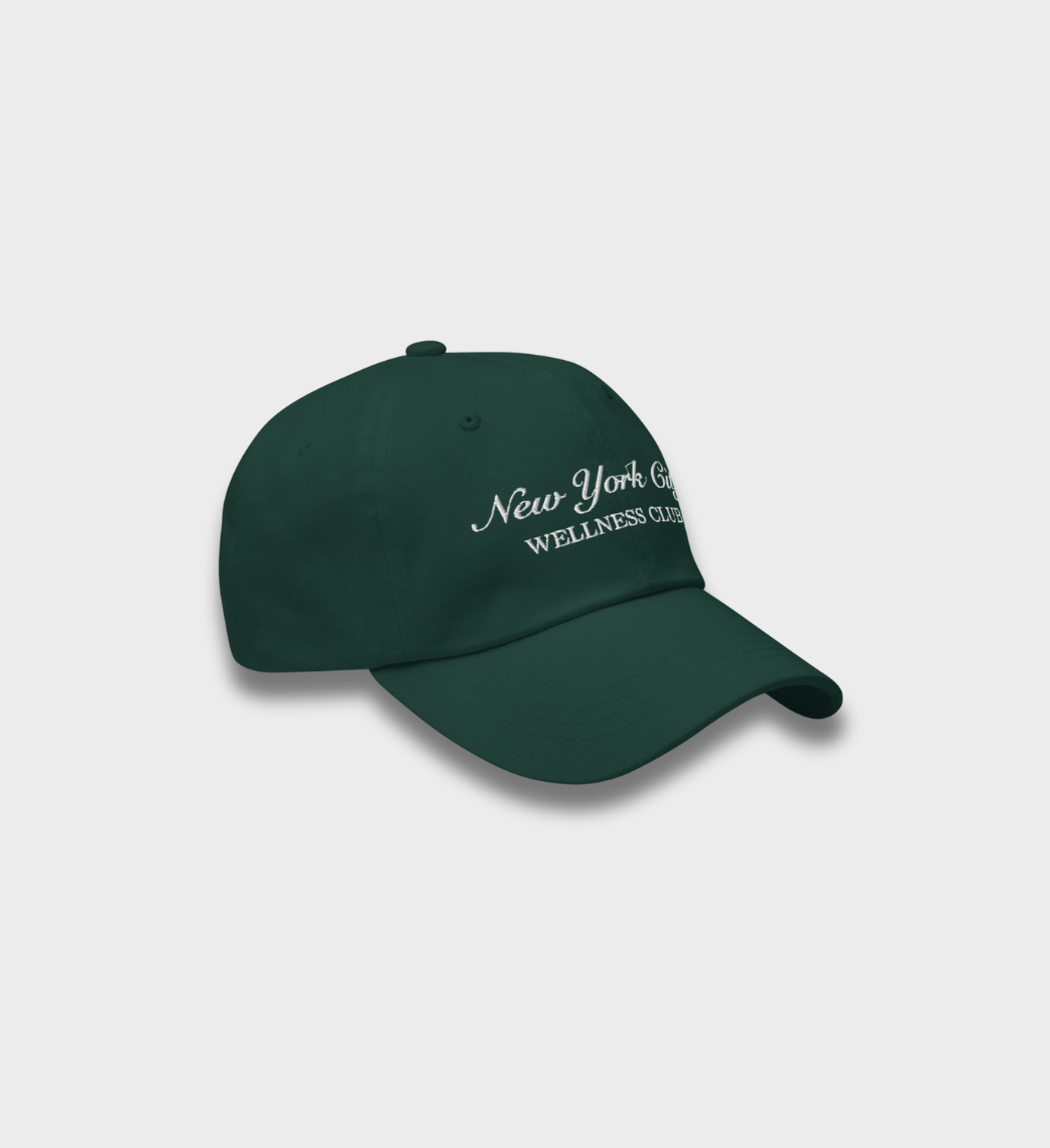 New York City Wellness Club Hat in Green By Timeless Always 