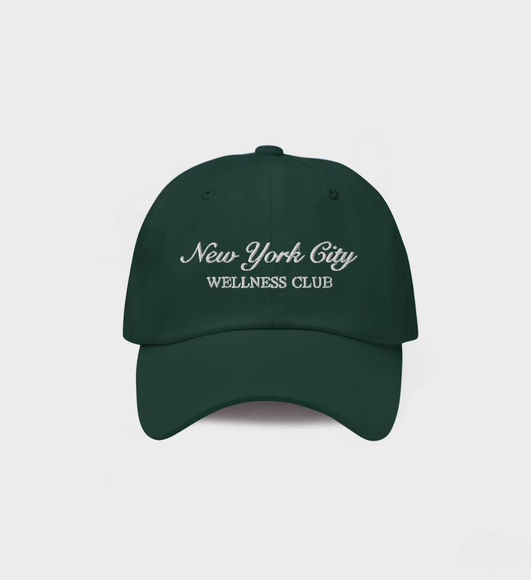 New York City Wellness Club Hat in Green By Timeless Always 