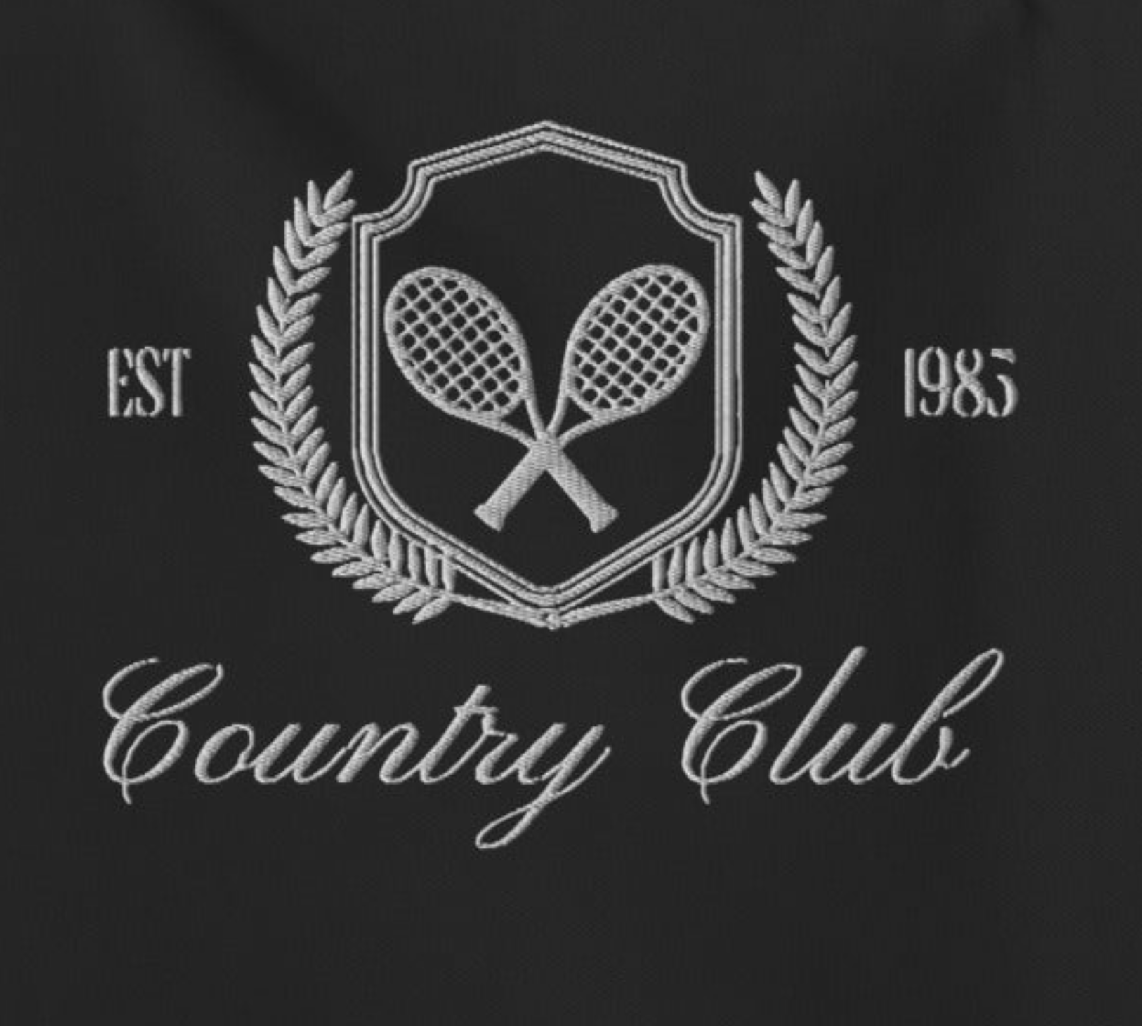 Country Club Tote Bag - Black/White