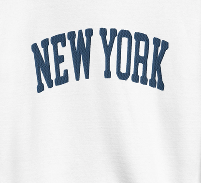 New York Sweatshirt White/Navy