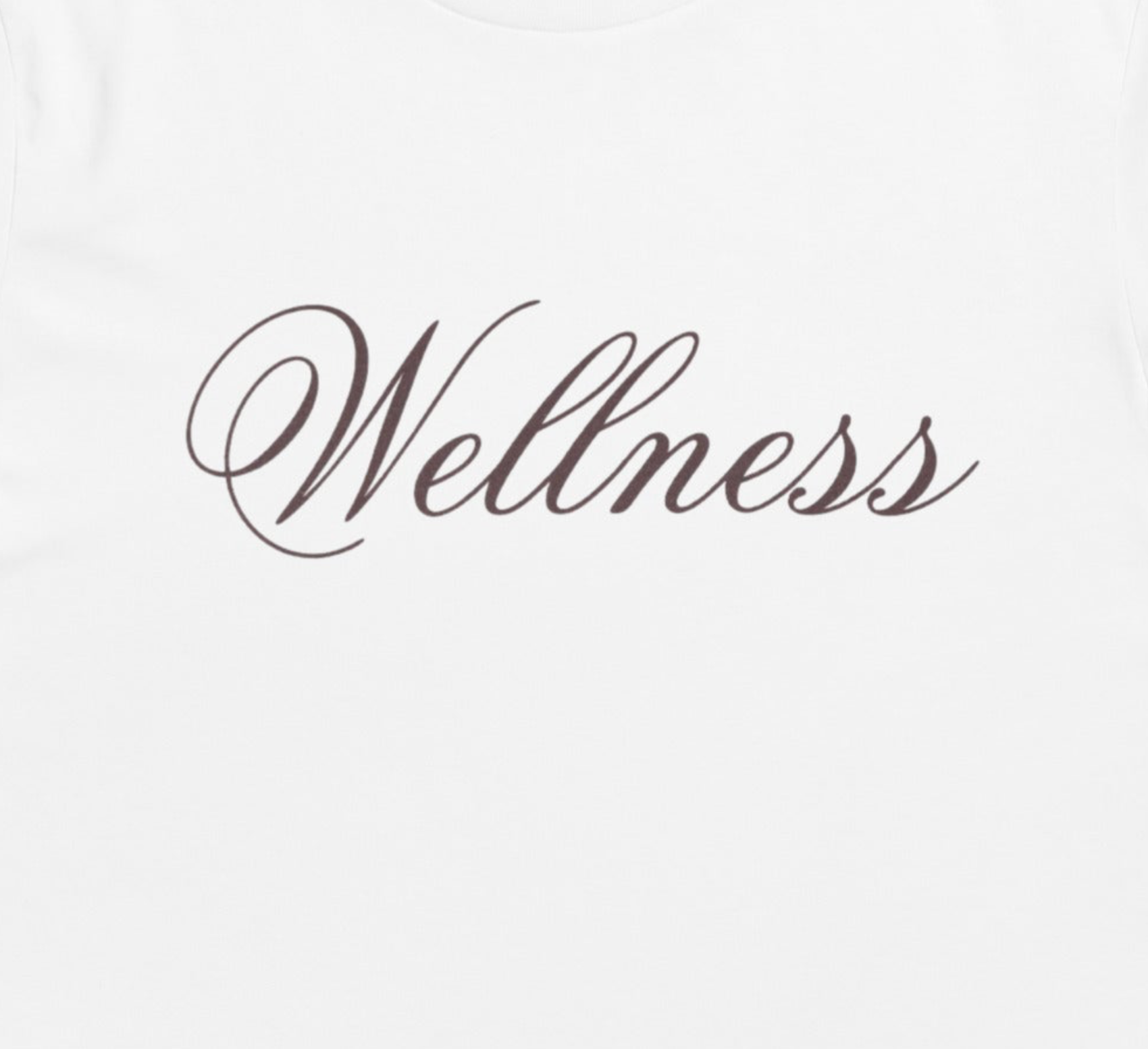 Wellness T-Shirt - White/Chocolate