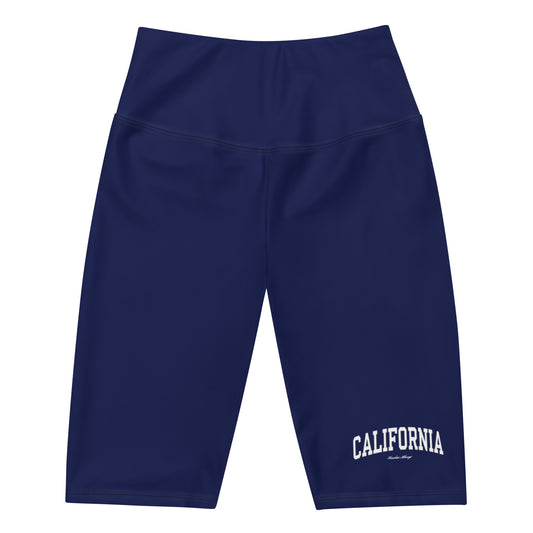 California Biker Shorts Navy/White