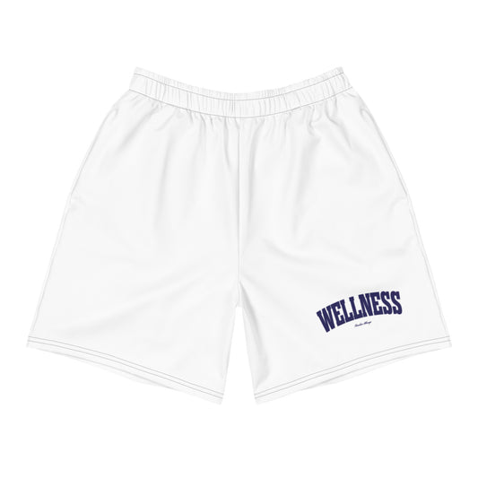 Wellness Athletic Long Shorts White/Navy