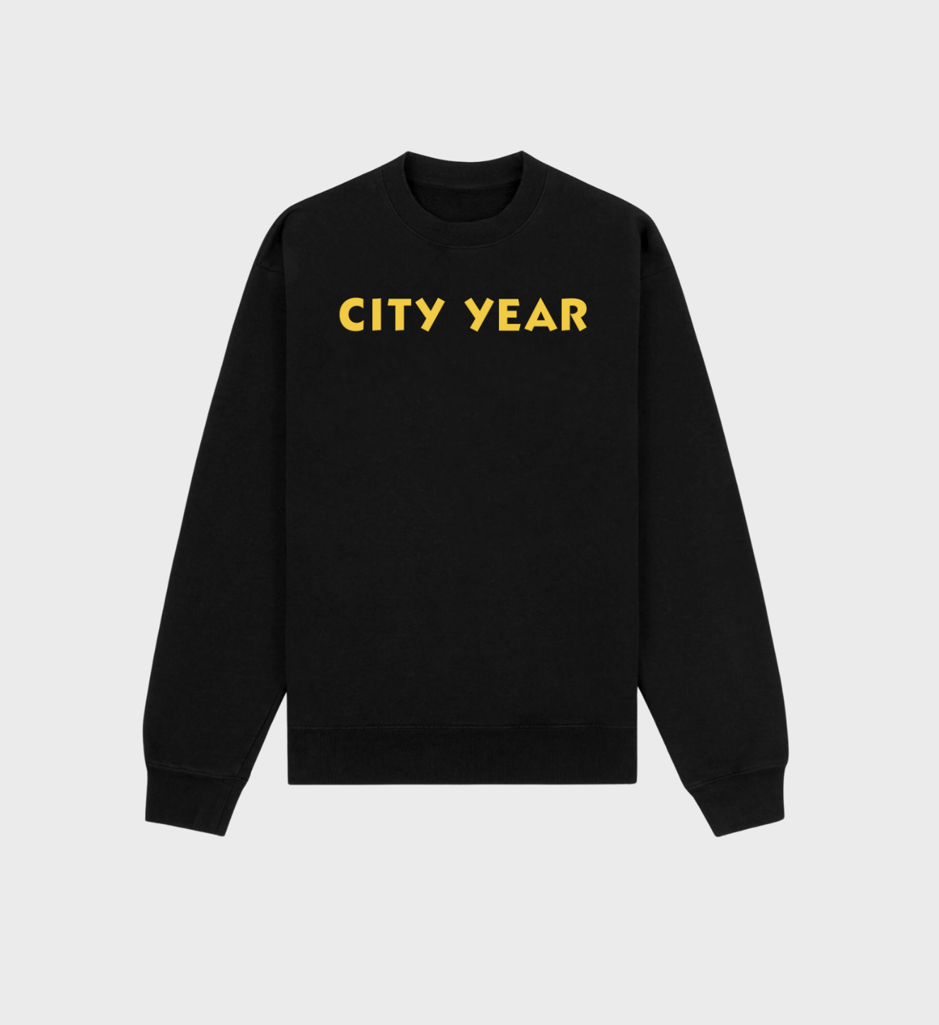 Black City Year Sweatshirt with yellow 