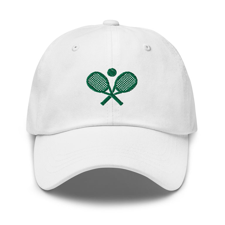 Tennis Racket Hat White/Green