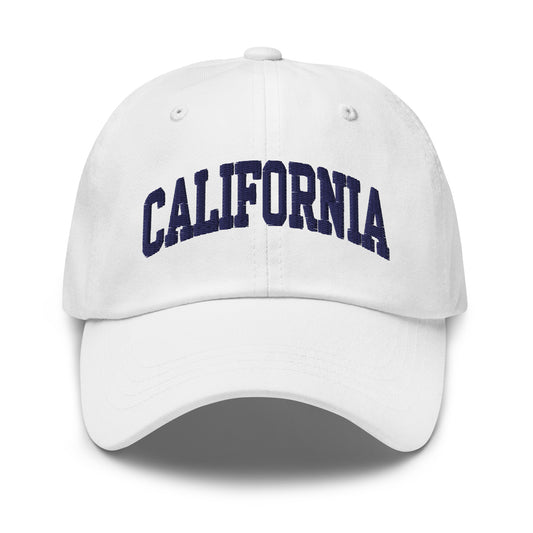 California Hat White/Navy