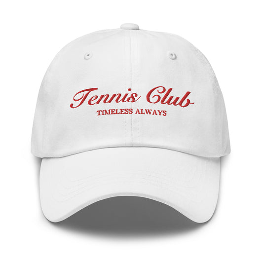 Tennis Club Hat White/Red