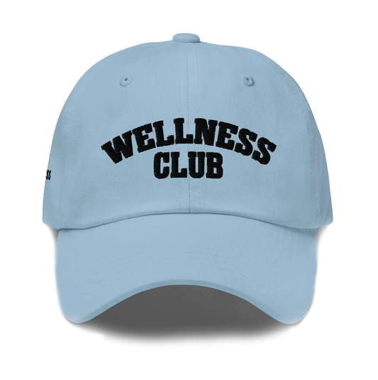 Wellness Club Hat - Baby Blue/Black