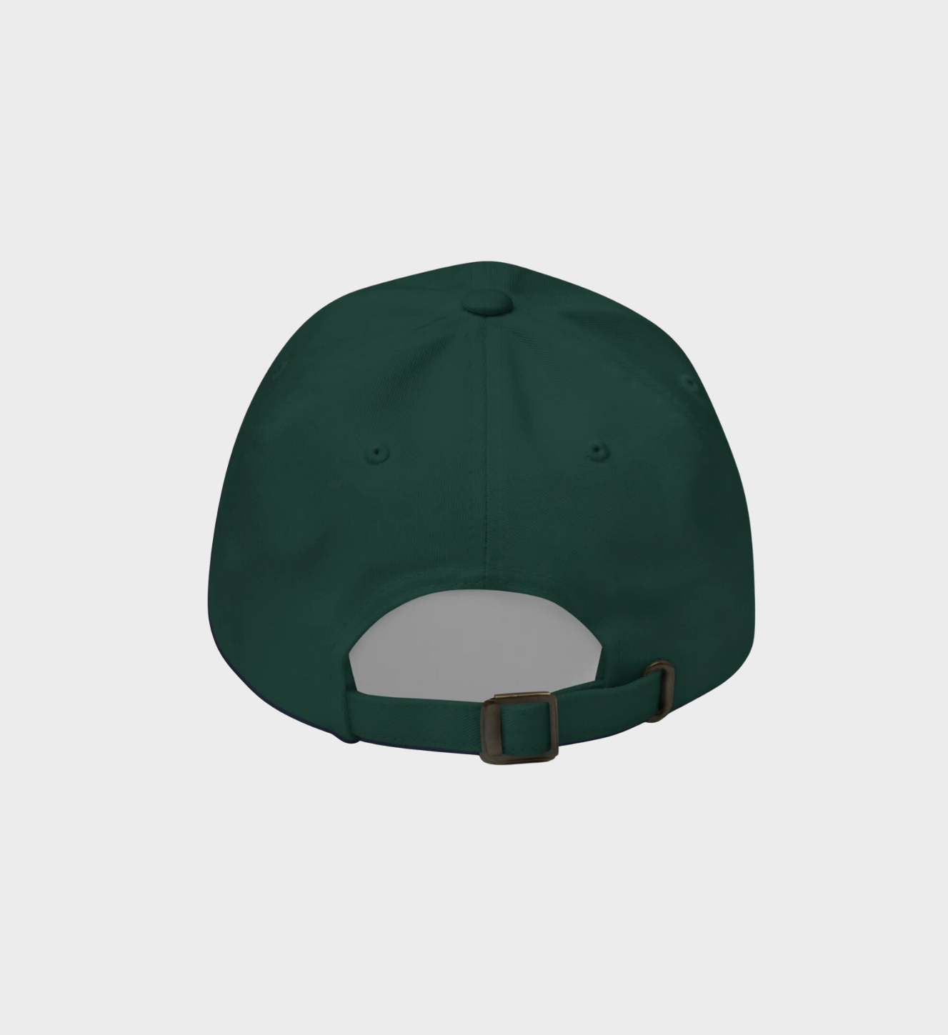 Green hat with embroidered 'Make Things Happen Club' design, Old Money, Dad Hat