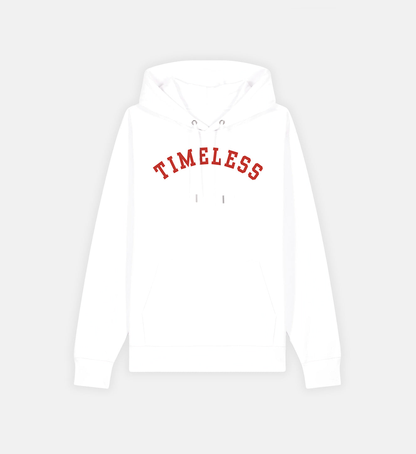 Timeless College Hoodie White/Red