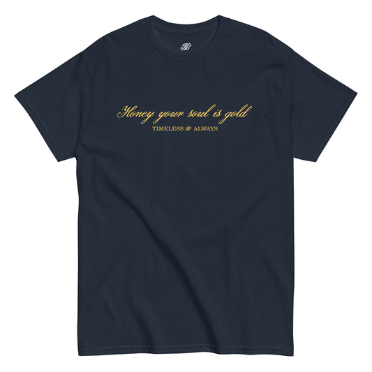 Honey Gold T-Shirt Navy/Gold