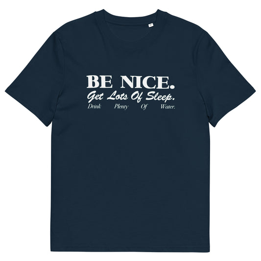 Be Nice T-shirt Navy/White