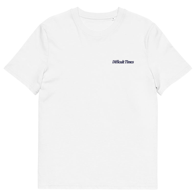 Difficult Times T- shirt White/Navy