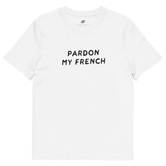 Pardon my french T-Shirt White/Black