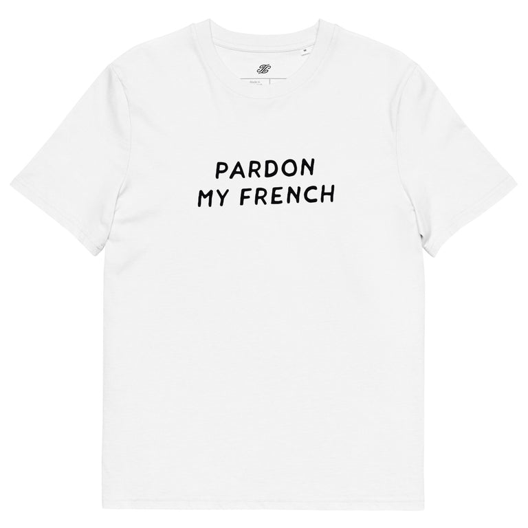 Pardon my french T-Shirt White/Black