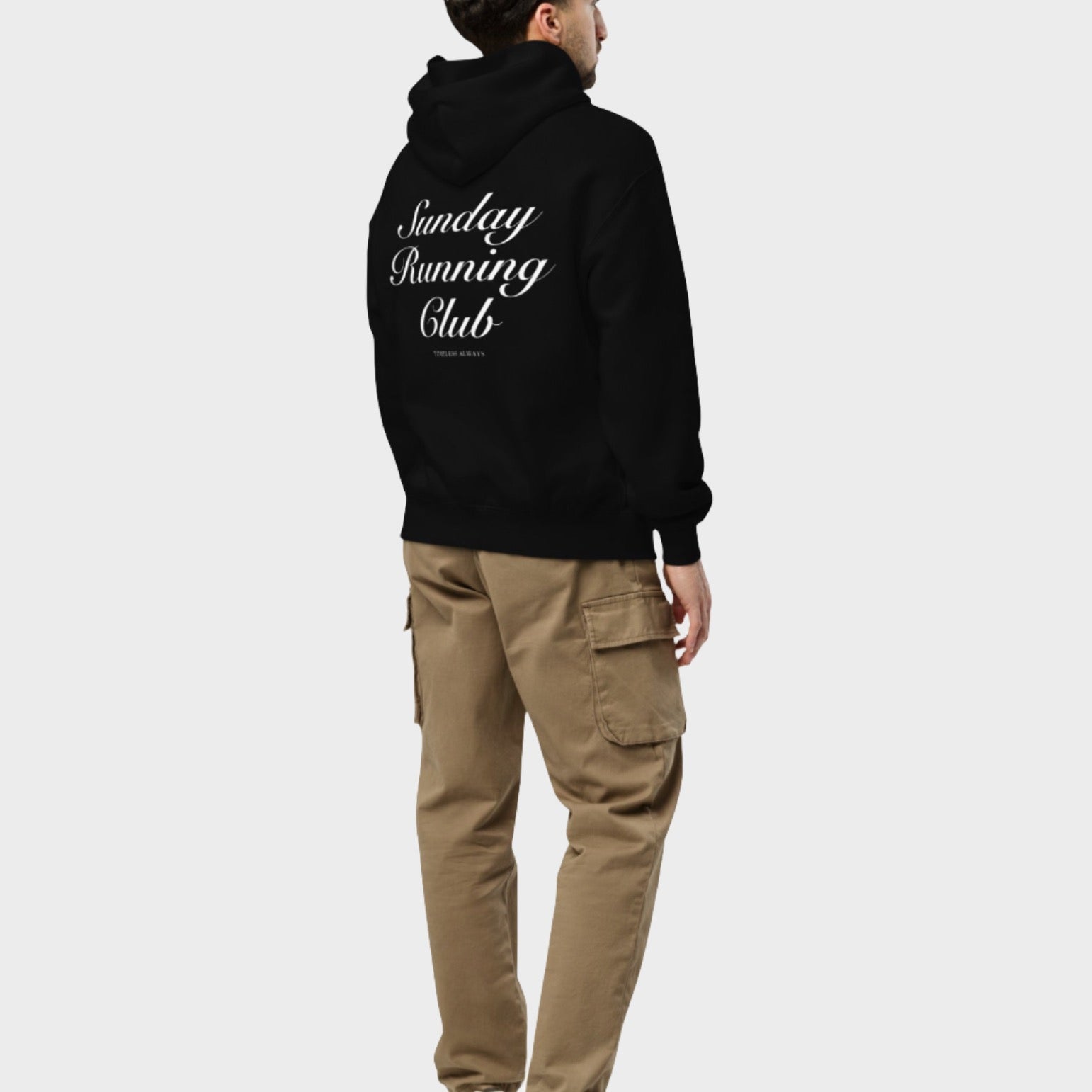 Sunday Running Club Heavy Hoodie Black/White