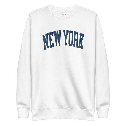 New York Sweatshirt White/Navy