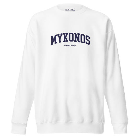 Mykonos Sweatshirt White/Navy