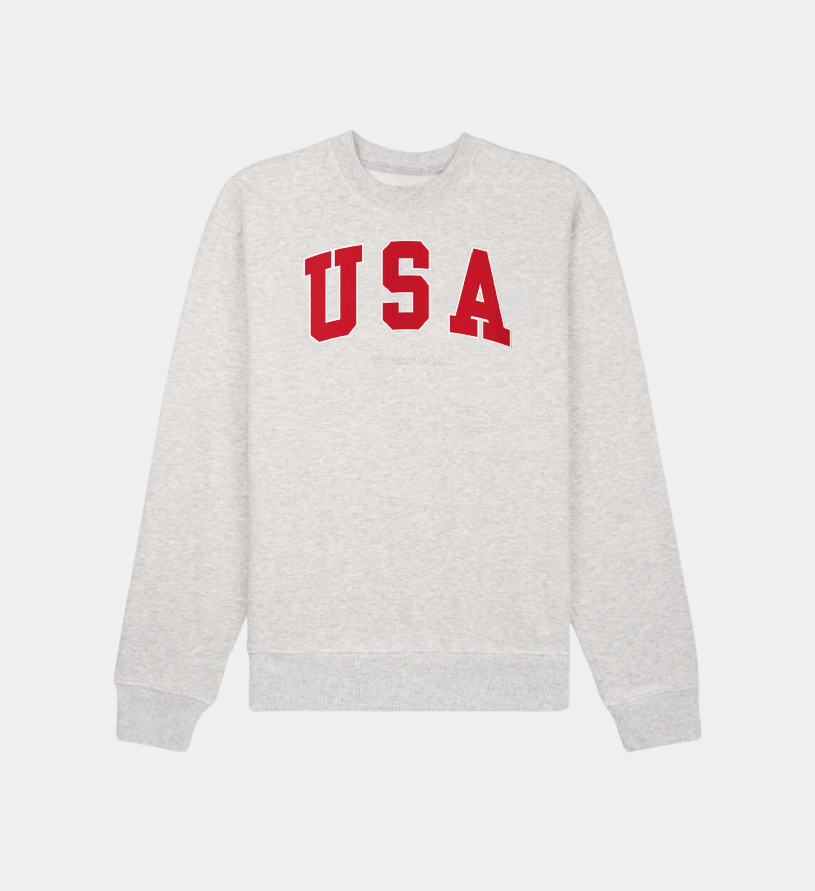 USA Sweatshirt, unisex with side-seamed construction, inspired by timeless vintage designs.